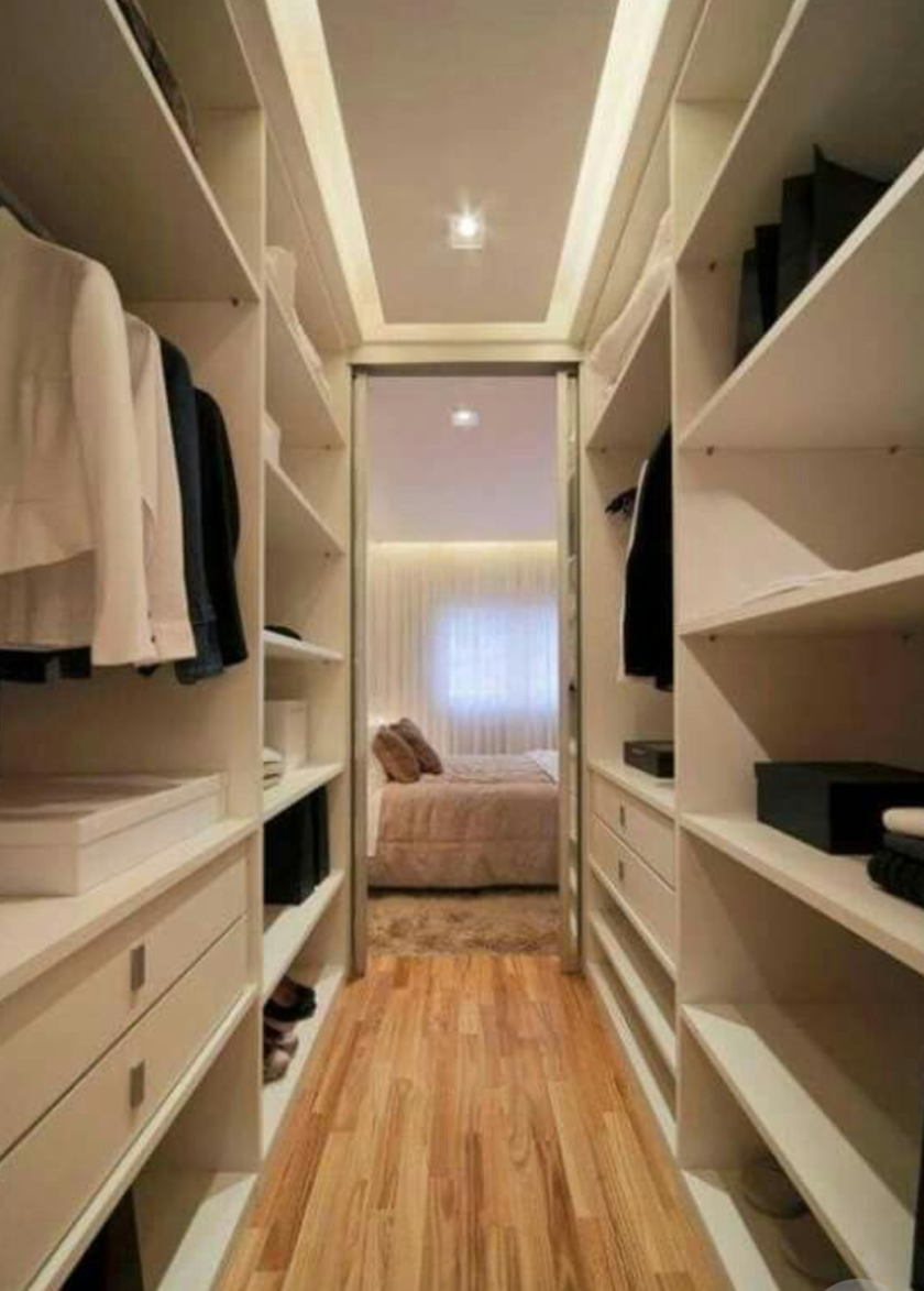 П-образная гардеробная комната в спальню Армавир