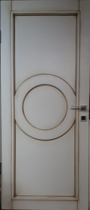 Межкомнатная дверь в профиле массив (эмаль с патиной) Армавир