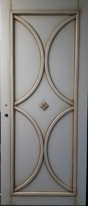 Межкомнатная дверь в профиле массив (эмаль с патиной) Армавир